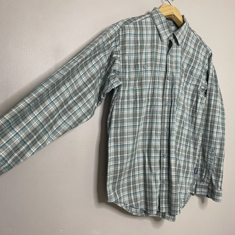 Patagonia‎ Fjord Flannel Long Sleeve Button Up Shirt Mens Size M